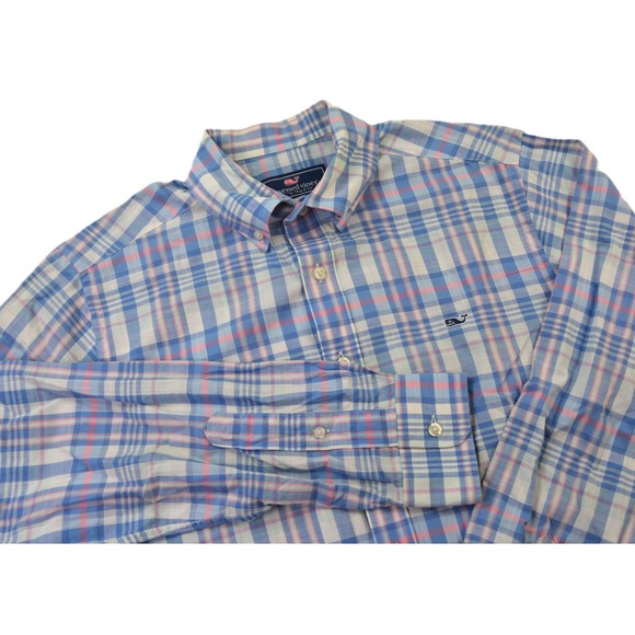Vineyard Vines Other - Vineyard Vines Mens Slim Fit Whale Shirt Plaid Button Down Long Sleeve Cotton M